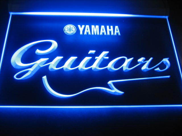 Yamaha Guitars Logo Beer Bar Pub Light Sign Neon